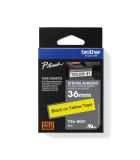  Brother TZe-S661, khổ 36mm, dài 8m, Black on Yellow, siêu dính, chống thấm nước 