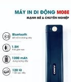  Máy in A4 di động M08E (A4, giấy nhiệt, không mực, Bluetooth/USB-C) 