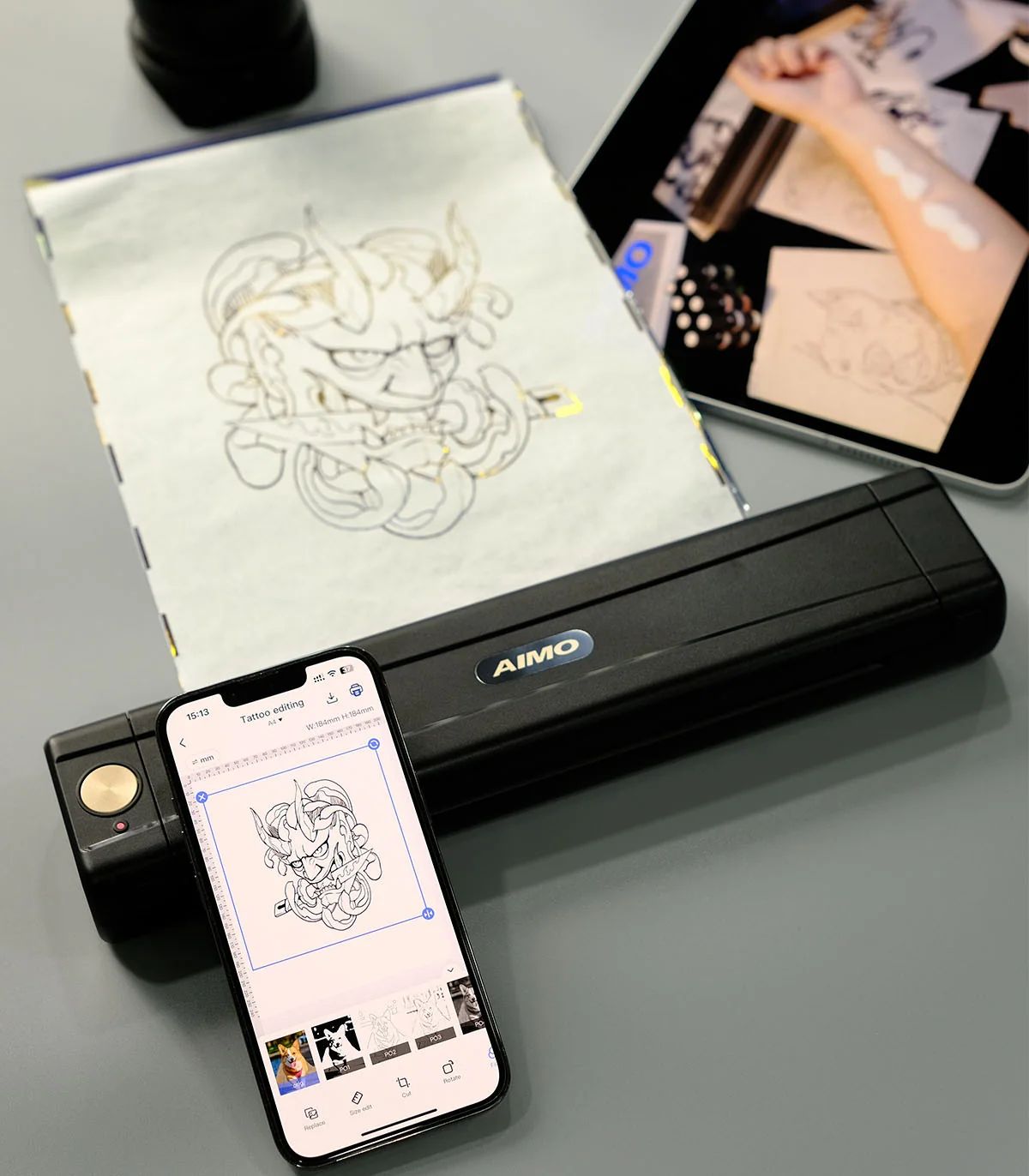  Máy scan hình xăm M08E-WS (Nâng cấp của mẫu M08F) 