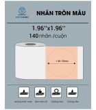  Nhãn tròn 50 x 50mm, màu Kaki, KTR-5050-140KA 