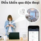  Ổ Cắm Điện Wifi 16A Tuya Thông Minh 2500W, Điều Khiển Từ Xa Qua App 