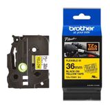 Brother TZe-FX661, khổ 36mm, dài 8m, Black on Yellow, siêu dẻo, chống thấm nước 