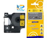  Rhino Flexible Nylon 3/4" (19mm), Black on Yellow (18491) 