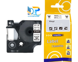  Rhino Vinyl 3/8" (9mm), Black on White (A18443) 