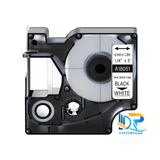  Ống co nhiệt màu trắng chữ đen 6mm x 1.52m, Black on White (DM-A18051) 