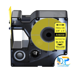  Ống co nhiệt màu vàng chữ đen 19mm x 1.52m, Black on Yellow (DM-A18058) 