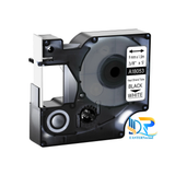  Ống co nhiệt màu trắng chữ đen 9mm x 1.52m, Black on White (DM-A18053) 