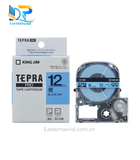  Tepra SC12B (Chữ đen nền xanh dương, khổ 12mm) 