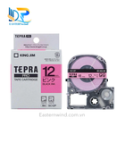  Tepra SC12P (Chữ đen nền hồng, khổ 12mm) 