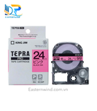  Tepra SC24P (Chữ đen nền hồng, khổ 24mm) 