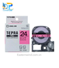  Tepra SC24P (Chữ đen nền hồng, khổ 24mm) 