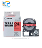  Tepra SC24R (Chữ đen nền đỏ, khổ 24mm) 