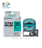 Tepra SC36G (Chữ đen nền xanh lá, khổ 36mm) 