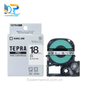  Tepra SS18K (Chữ đen nền trắng, khổ 18mm) 