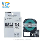  Tepra ST18K (Chữ đen nền trong, khổ 18mm) 