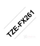  Brother TZe-FX261, khổ 36mm, dài 8m, Black on White, siêu dẻo, chống thấm nước 