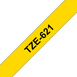  Brother TZe-621, khổ 9mm, dài 8m, Black on Yellow, không thấm nước 