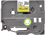  Brother TZe-631, khổ 12mm, dài 8m, Black on Yellow, chống thấm nước 