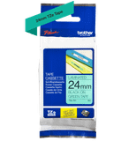  Brother TZe-751, khổ 24mm, dài 8m, Black on Green, chống thấm nước 
