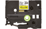  Brother TZe-FX651, khổ 24mm, dài 8m, Black on Yellow, siêu dẻo, chống thấm nước 
