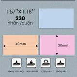  Nhãn đa năng 40 x 30mm, KT-4030-230PK 