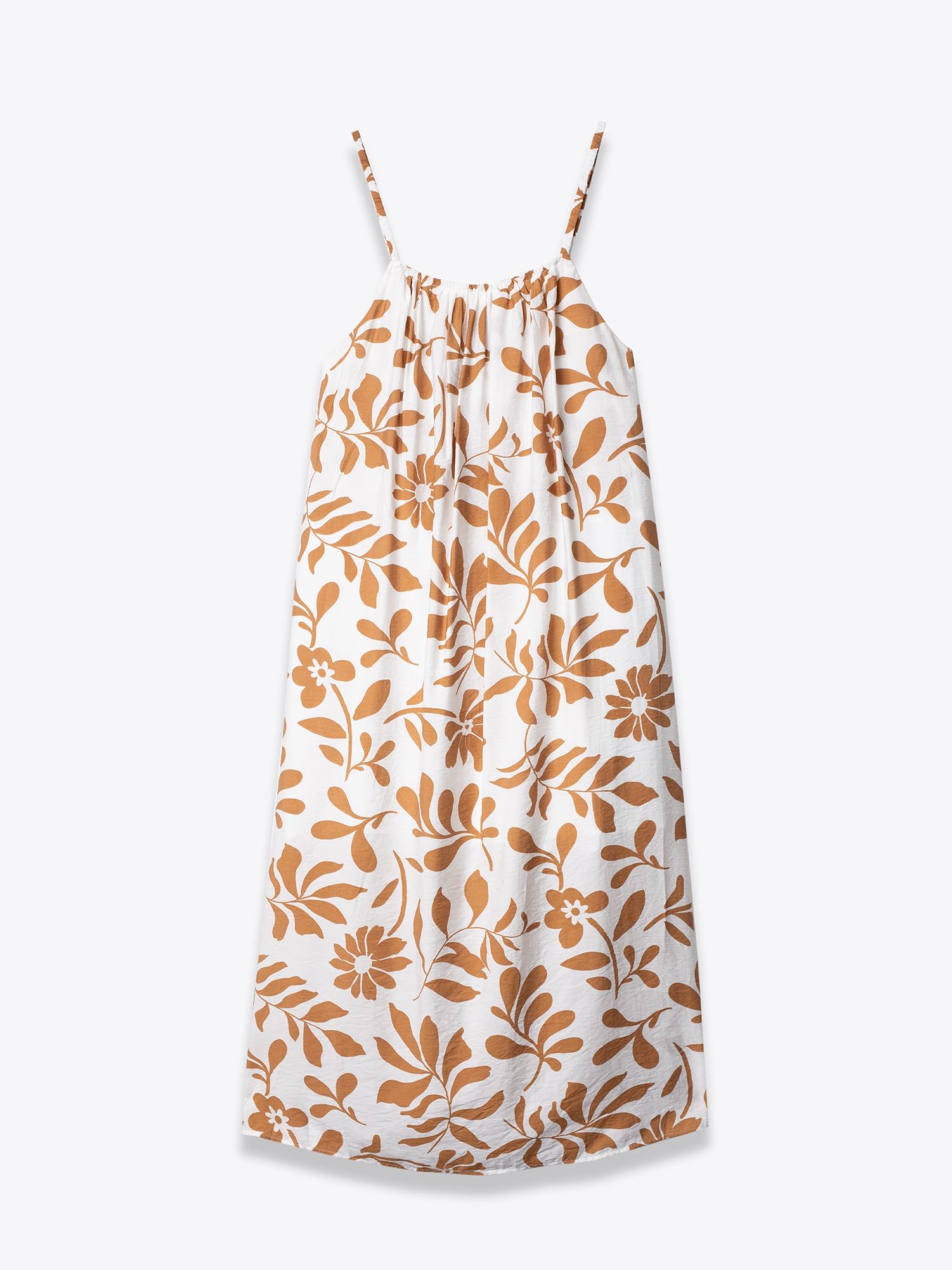 ĐẦM NỮ HAI DÂY HỌA TIẾT COTTON