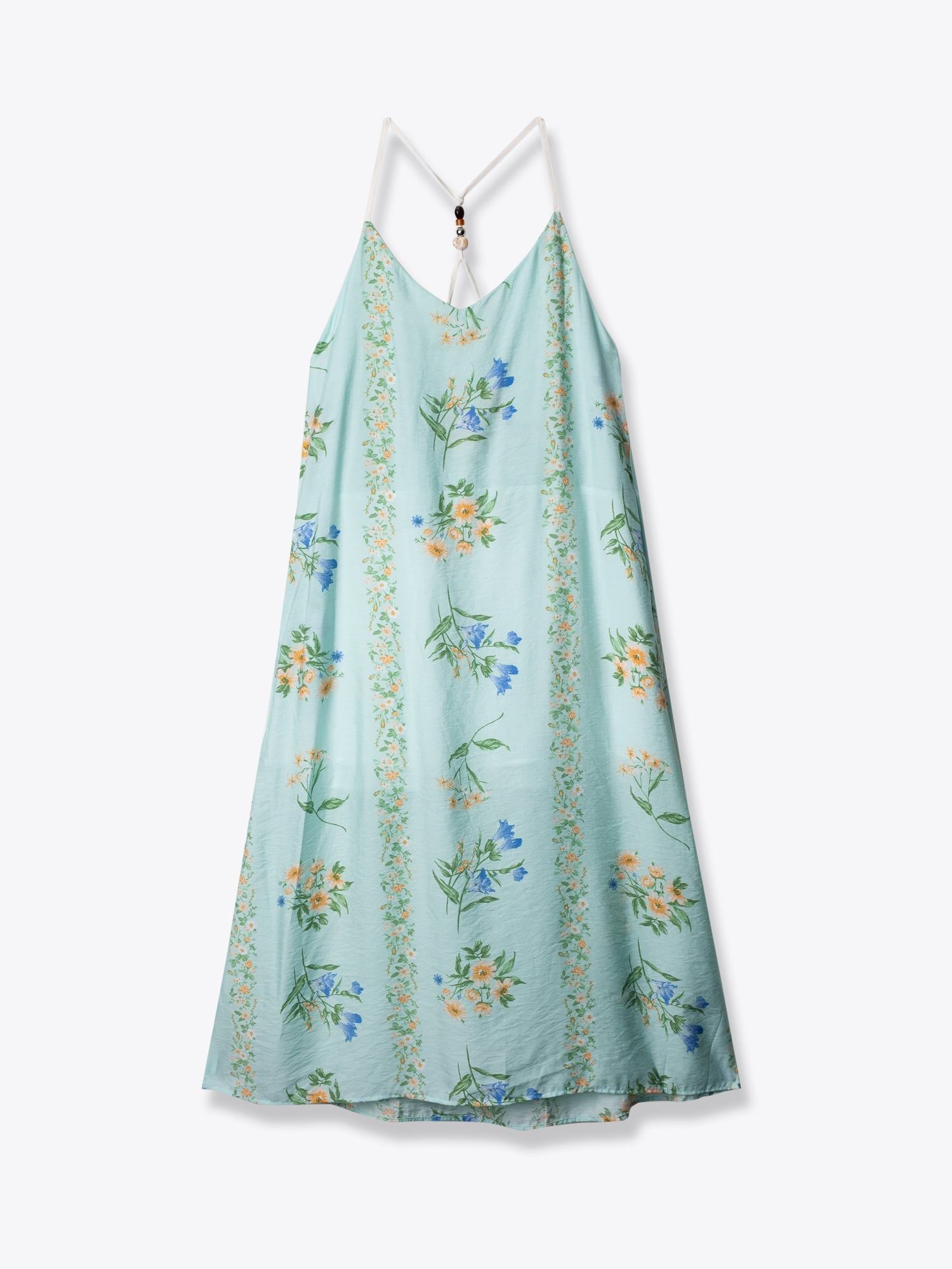 ĐẦM NỮ HAI DÂY HỌA TIẾT COTTON