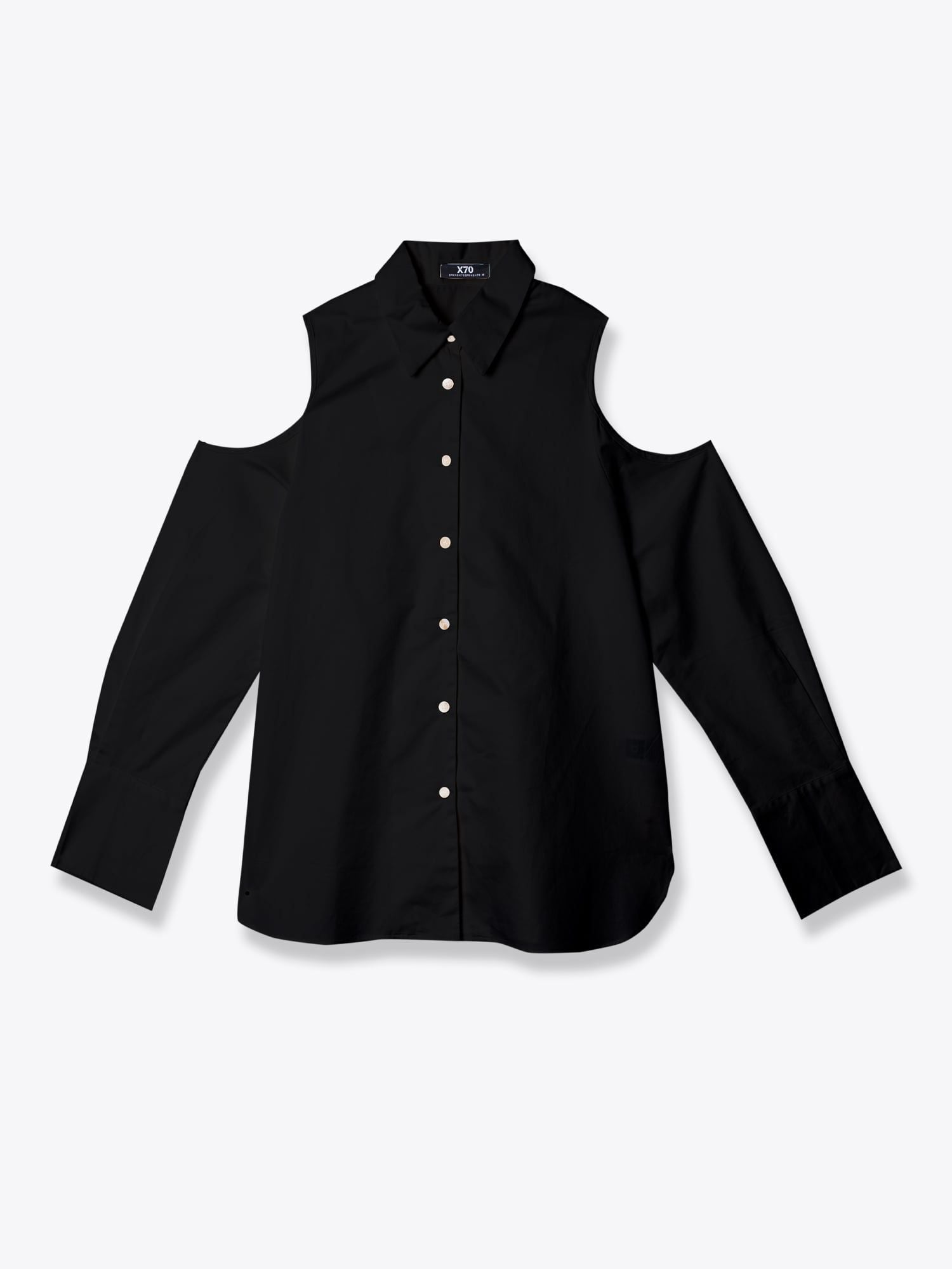 ÁO SƠ MI NỮ KHOÉT VAI COTTON