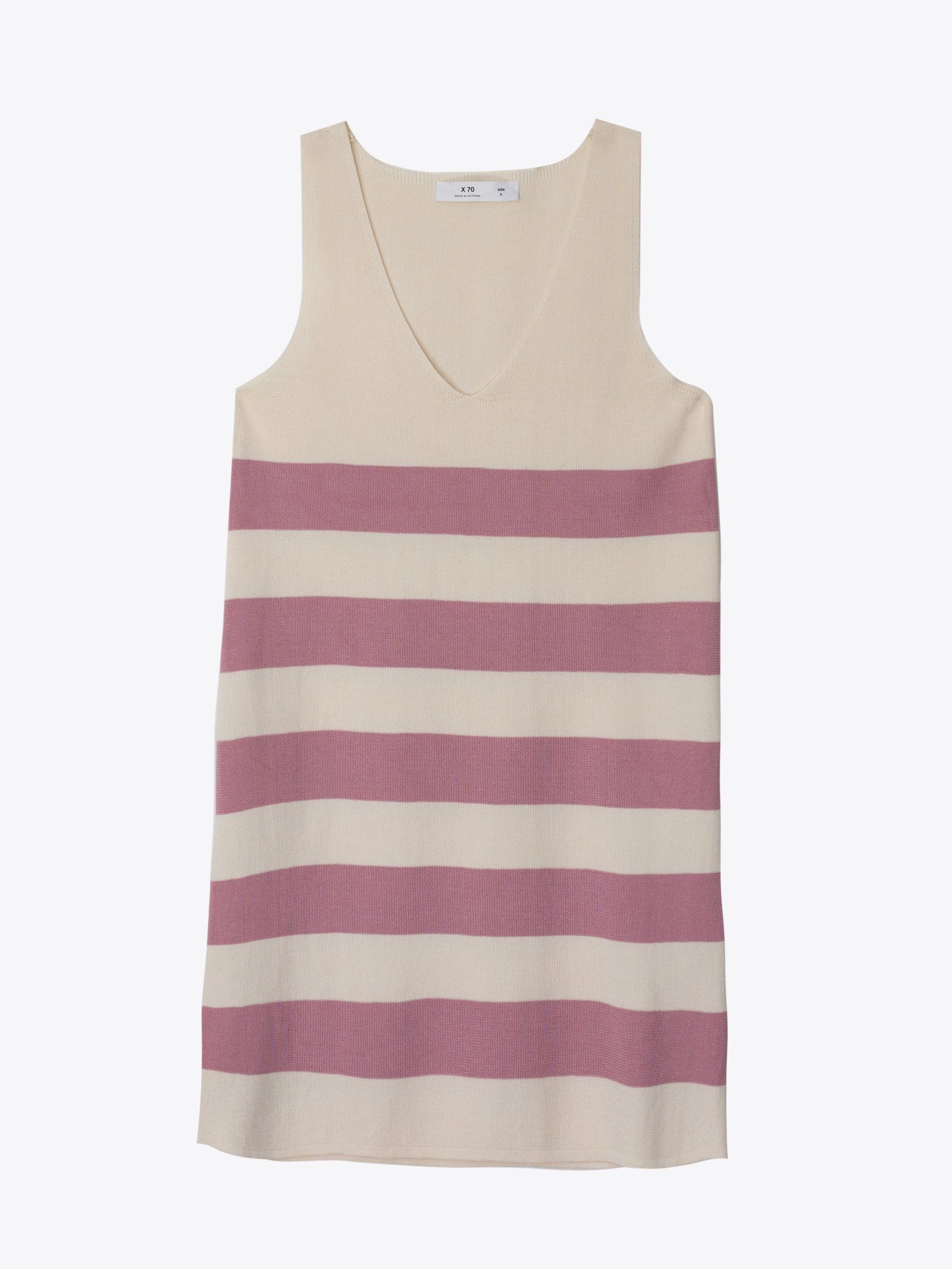 ĐẦM NỮ CỔ V KHÔNG TAY DỆT KIM