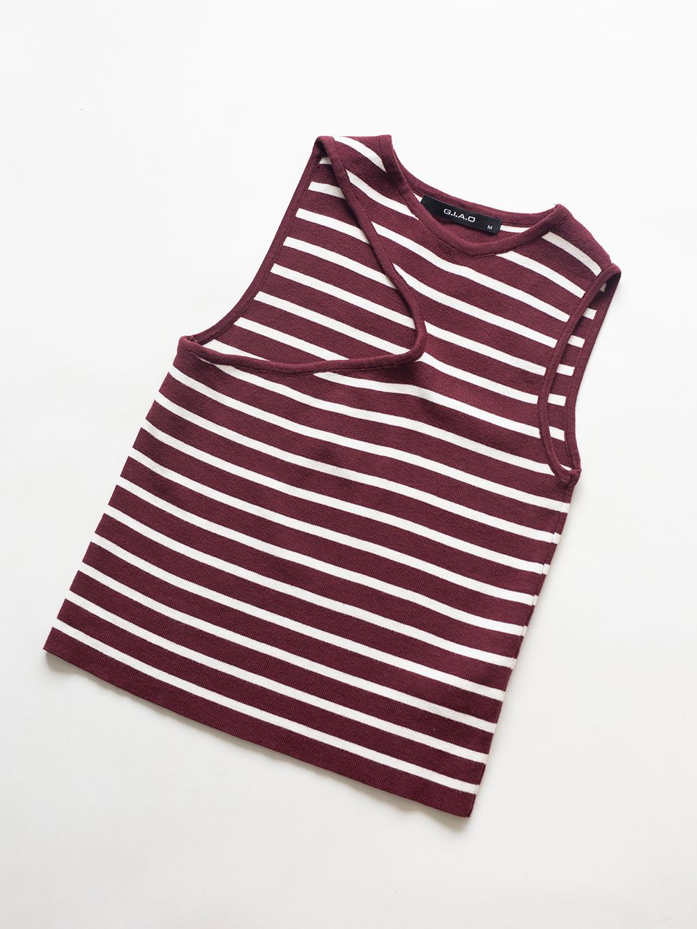 ÁO KIỂU NỮ CUT-OUT SỌC LEN