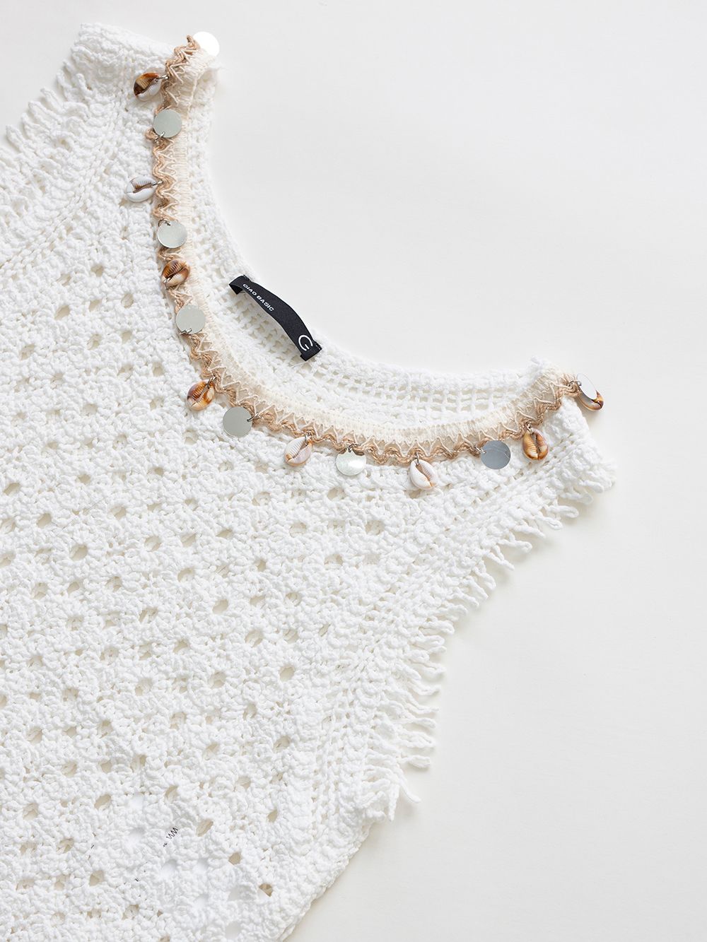 ÁO KIỂU NỮ KHÔNG TAY LEN MÓC