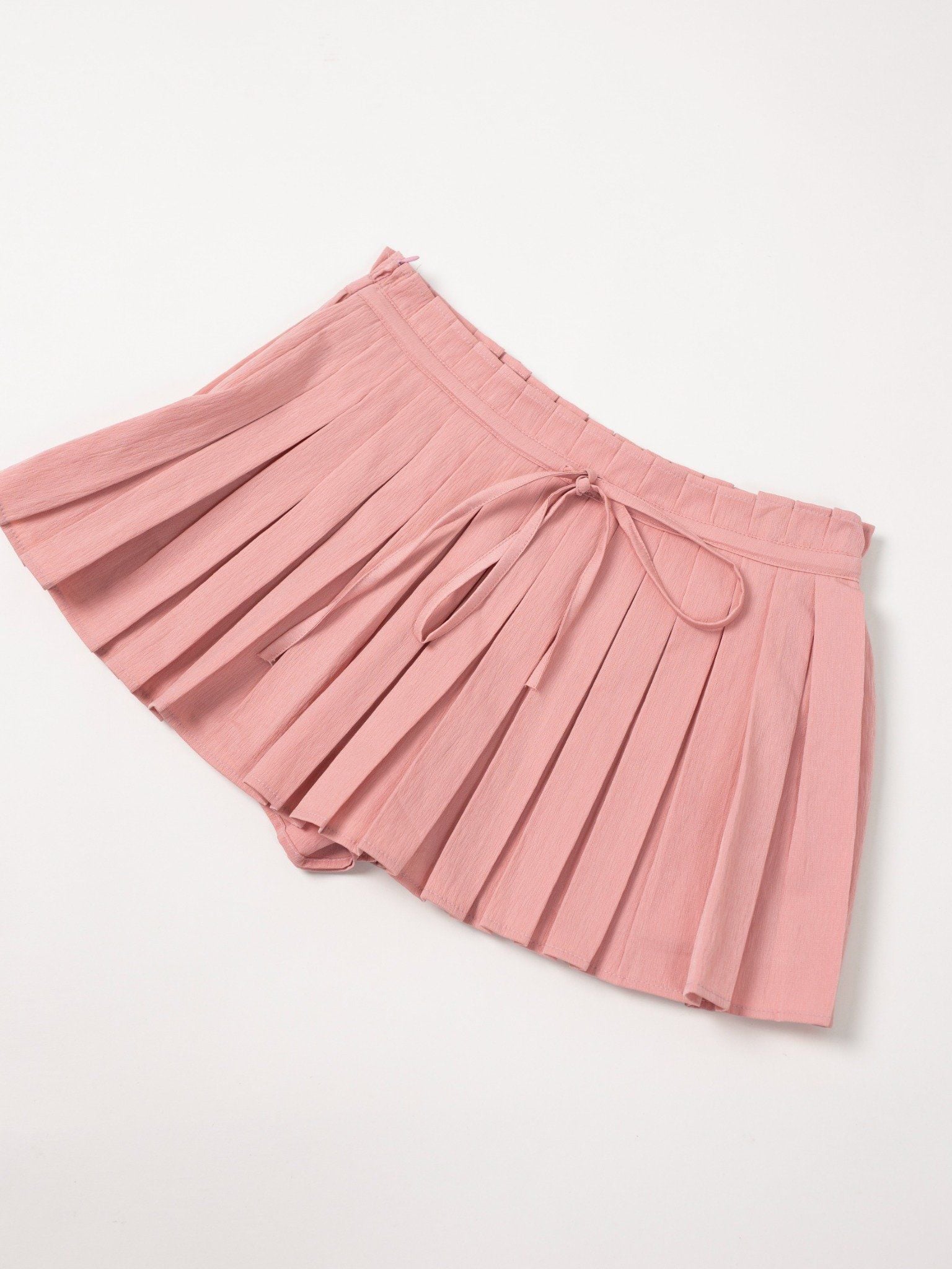 CHÂN VÁY NGẮN XẾP LY COTTON