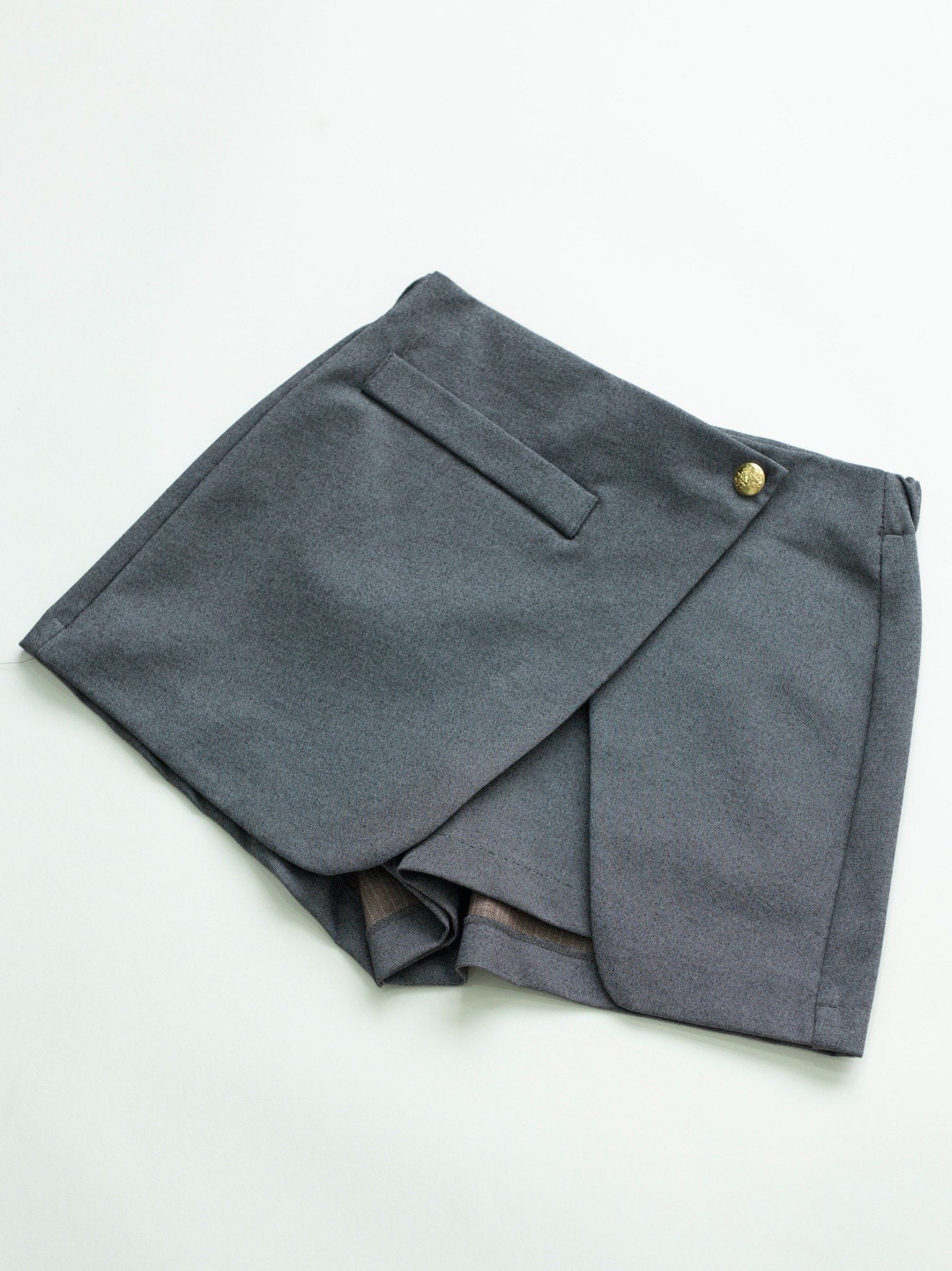 CHÂN VÁY NGẮN NỮ XẺ TÀ COTTON