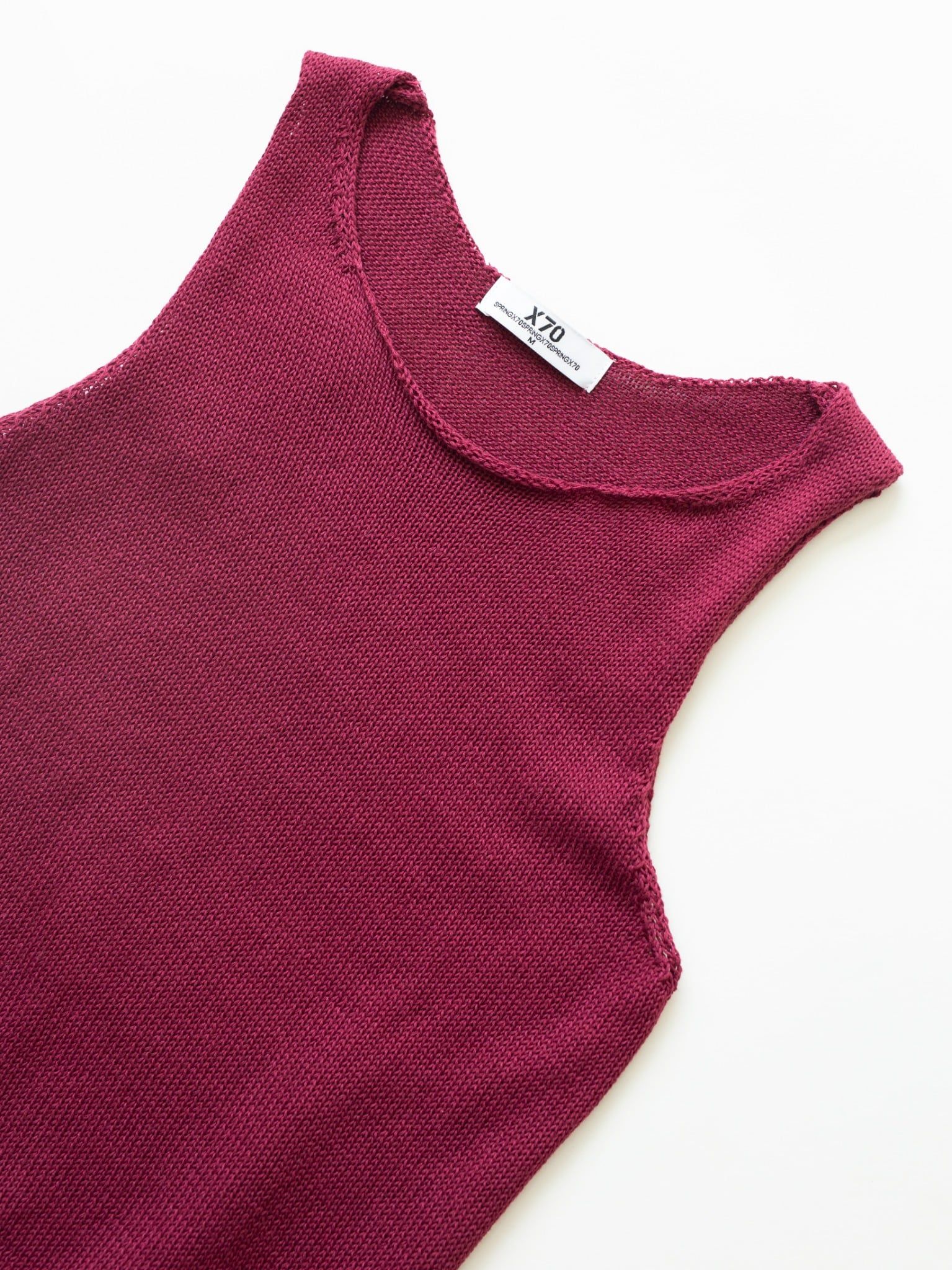 ÁO BA LỖ NỮ LEN DỆT