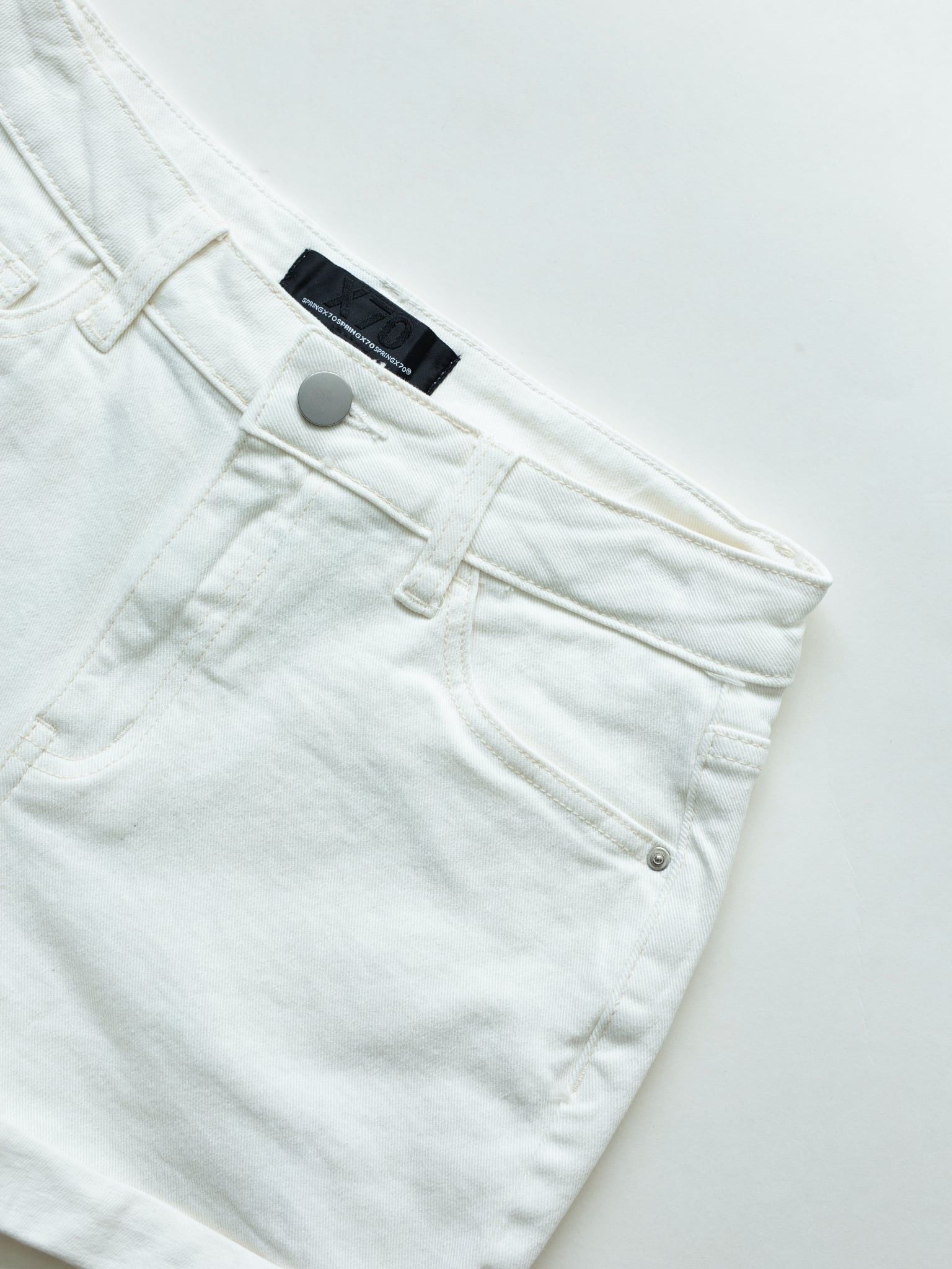 QUẦN SHORT NỮ GẬP LAI DENIM
