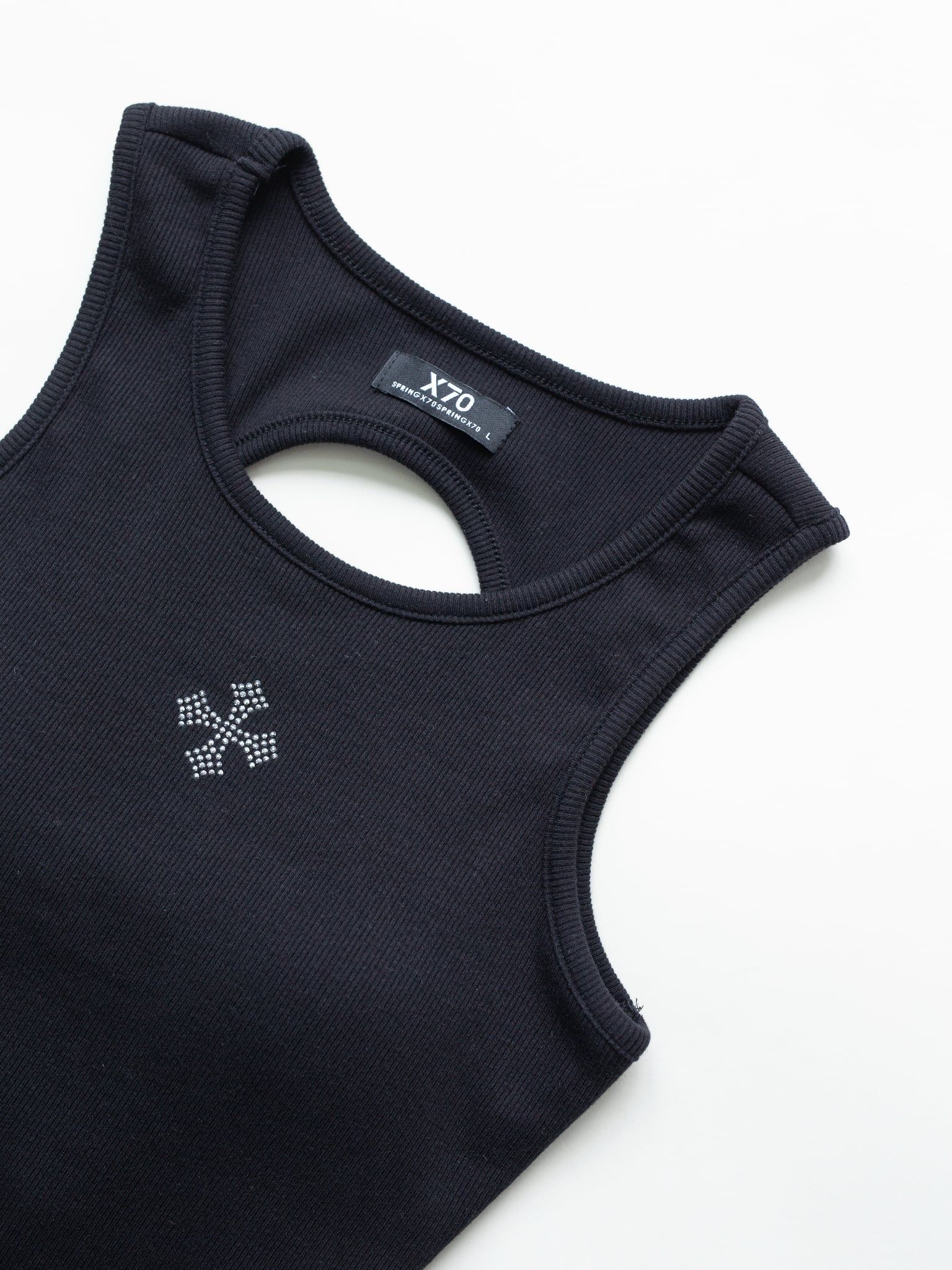 ÁO BA LỖ NỮ PHỐI DÂY COTTON