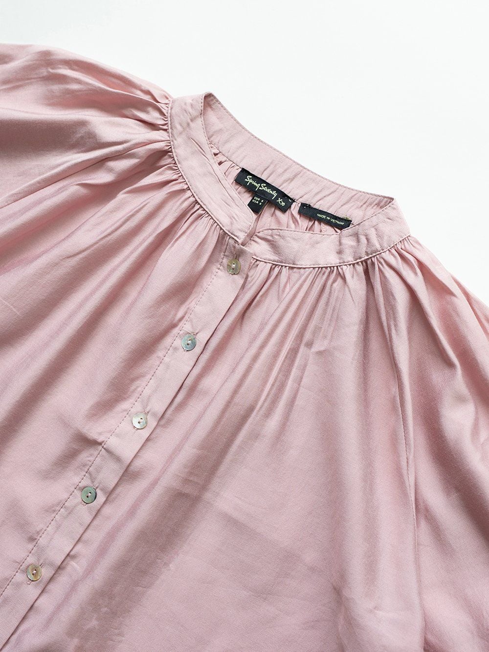 ÁO KIỂU NỮ TAY LỠ CỔ TÀU VOAN LỤA