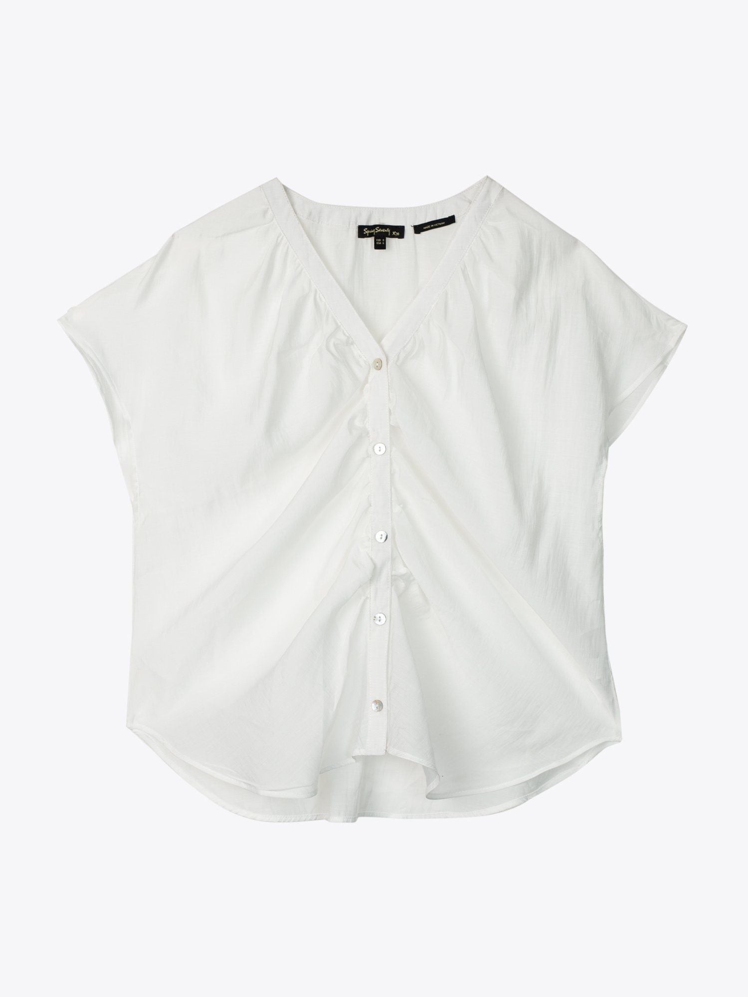 ÁO KIỂU NỮ PHỐI BÈO NHÚN COTTON