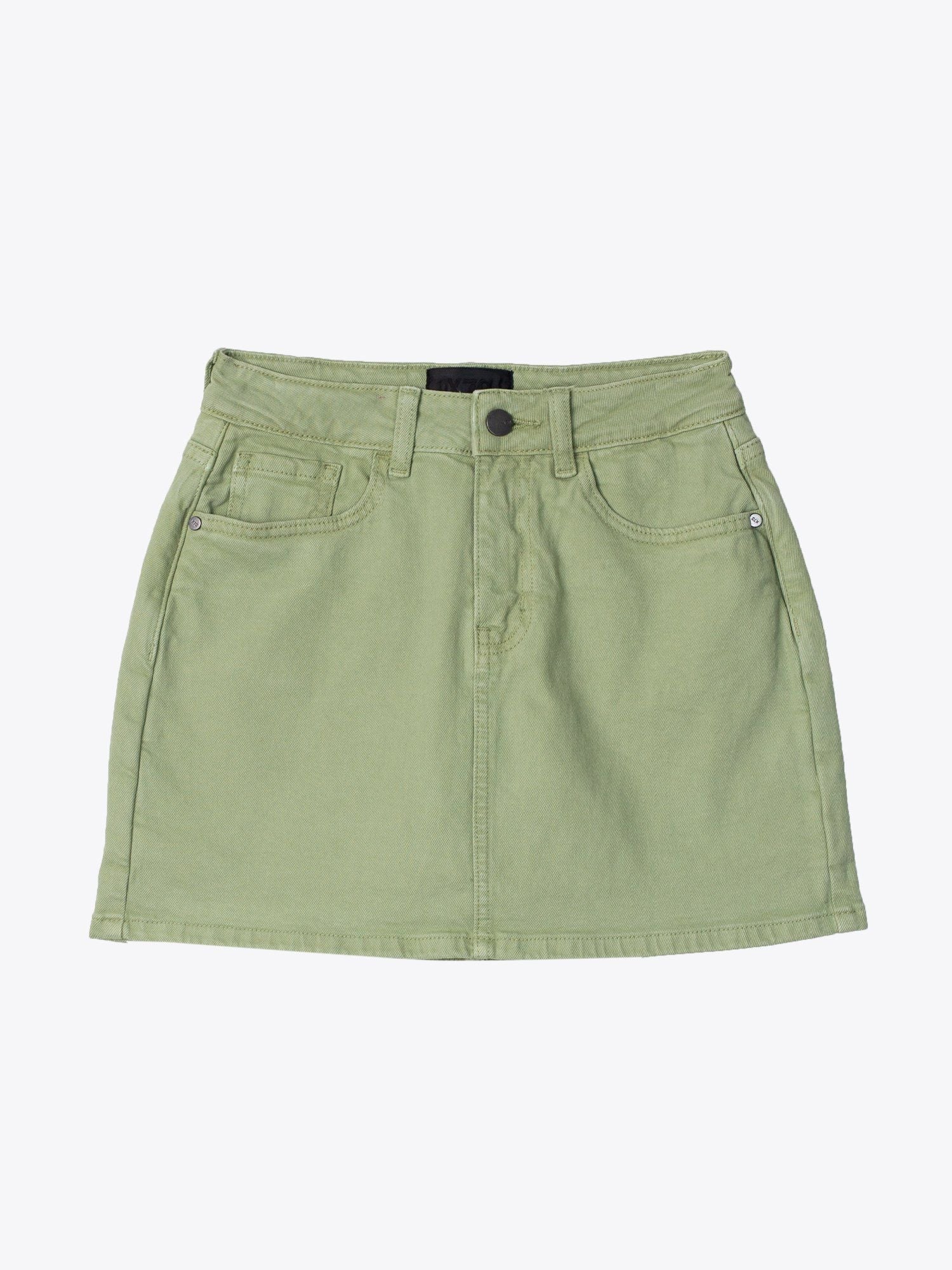 CHÂN VÁY NỮ JEAN NGẮN BASIC