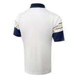  ÁO GOLF HANDEE TRẮNG PHỐI SỌC NGANG NAVY/VÀNG 