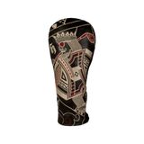  BỌC ĐẦU GẬY HANDEE HỌA TIẾT LÁ BÀI (DA THẬT) 