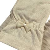  GĂNG TAY NỮ LỘ NGÓN PHỐI LƯỚI MÀU DA 