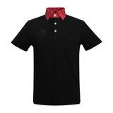  ÁO POLO NGẮN TAY PHỐI CỔ HỌA TIẾT 