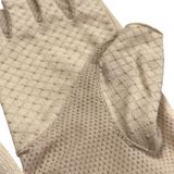  GĂNG TAY NỮ LỘ NGÓN PHỐI LƯỚI MÀU DA 