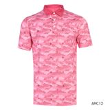  ÁO GOLF HANDEE CAMO ĐỎ 
