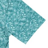  ÁO GOLF HANDEE XANH NHẠT CHIM/HOA TRẮNG 