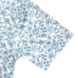  ÁO GOLF HANDEE TRẮNG CHIM/HOA XANH NHẠT 