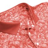  ÁO GOLF HANDEE CAM HỌA TIẾT CHIM/HOA TRẮNG 