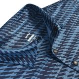  ÁO GOLF DÀI TAY HỌA TIẾT NAVY/XANH DA TRỜI 