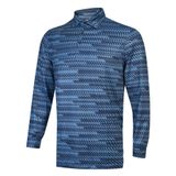 ÁO GOLF DÀI TAY HỌA TIẾT NAVY/XANH DA TRỜI 